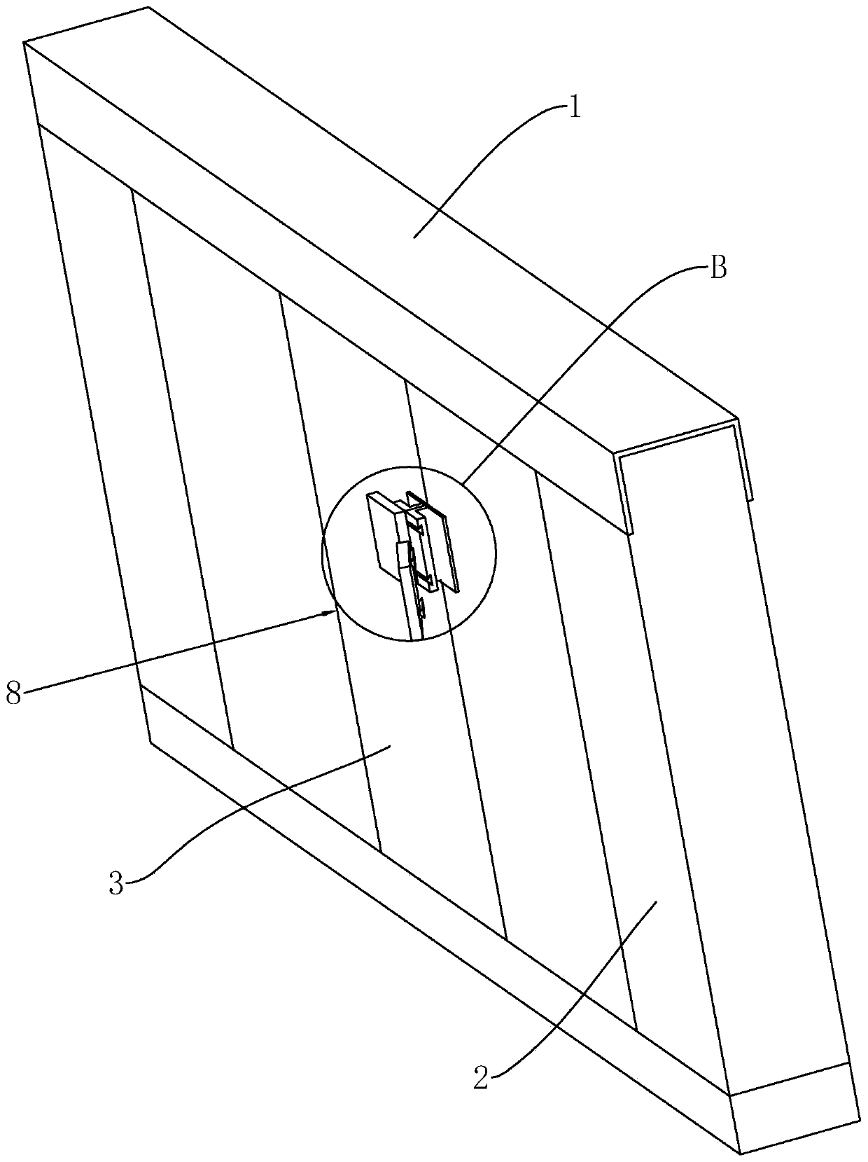 Translational moving door structure