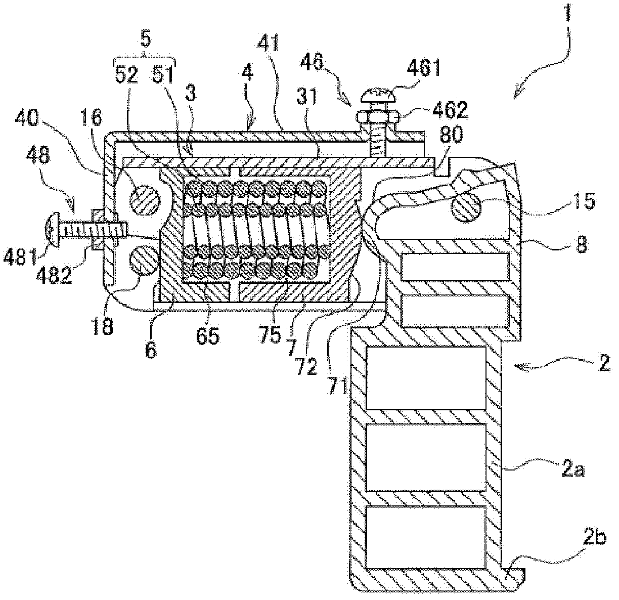 Device for opening and closing manuscript pressing plate and office machine