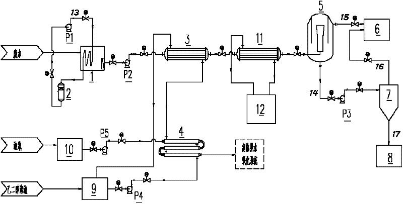 Cooling crystallization desalting system for high-salinity waste water