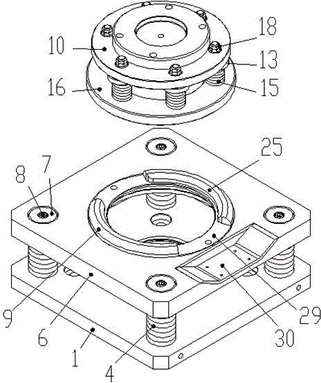 Press mounting device for one-time mounting of differential bearing of forklift