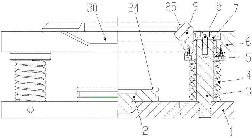 Press mounting device for one-time mounting of differential bearing of forklift