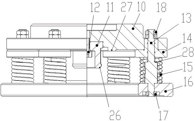 Press mounting device for one-time mounting of differential bearing of forklift