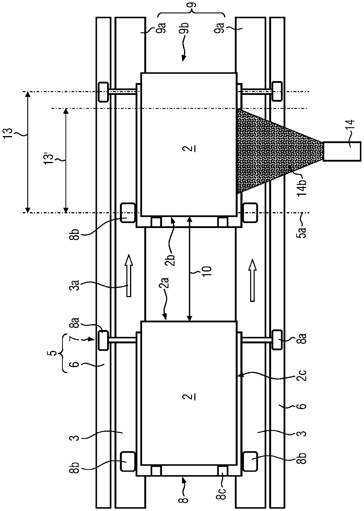 Box washing machine for bottle crates and method for cleaning bottle crates