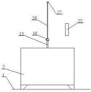 Automatic test device for performance of temperature sensor in fire damper and test method