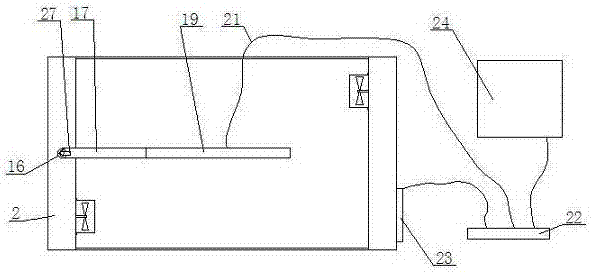 Automatic test device for performance of temperature sensor in fire damper and test method