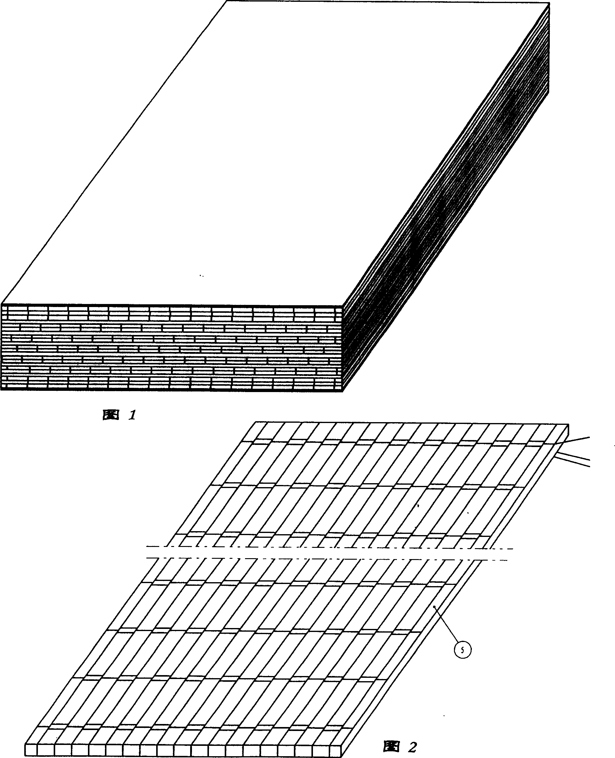 Bamboo and wood alternately arranged composite board and its manufacturing method