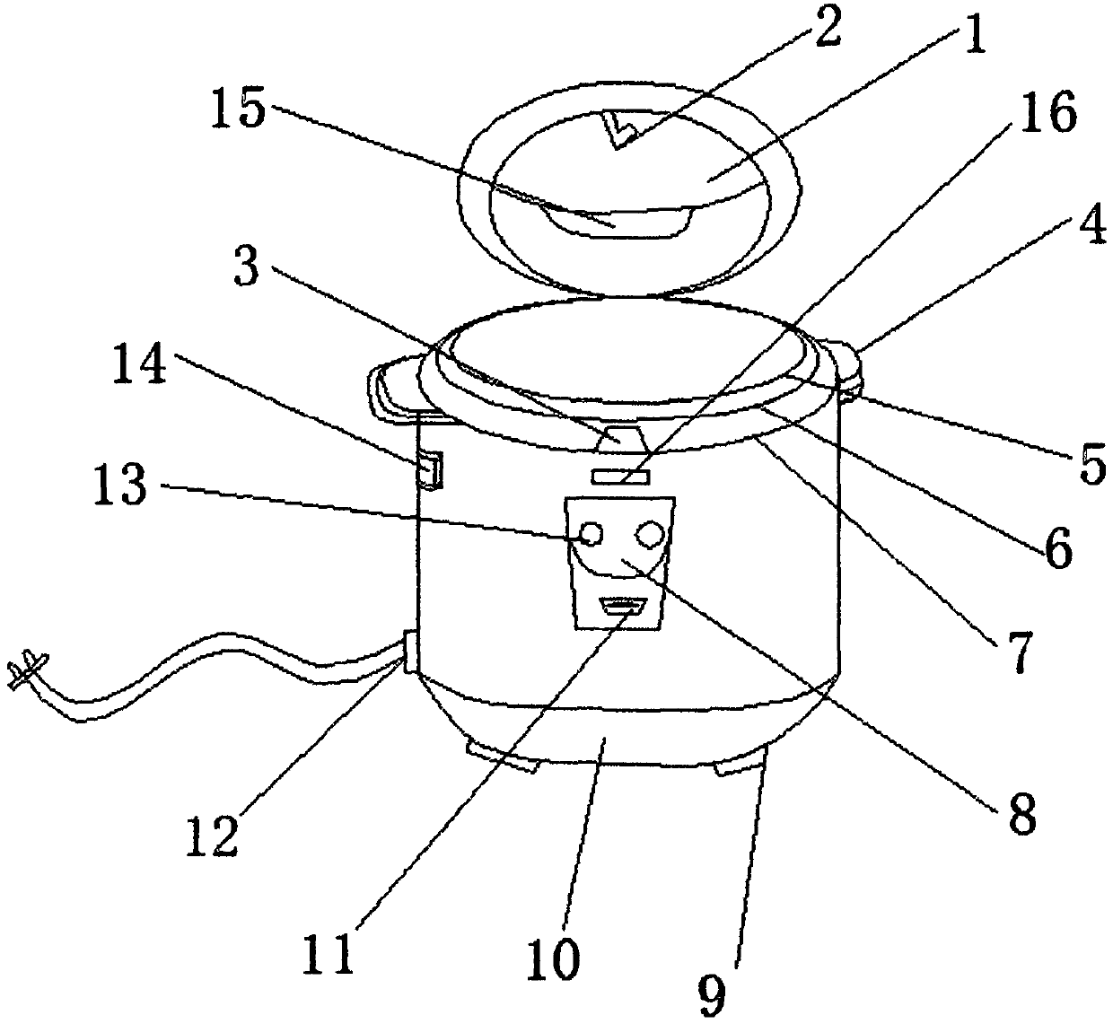 Domestic intelligent pressure cooker