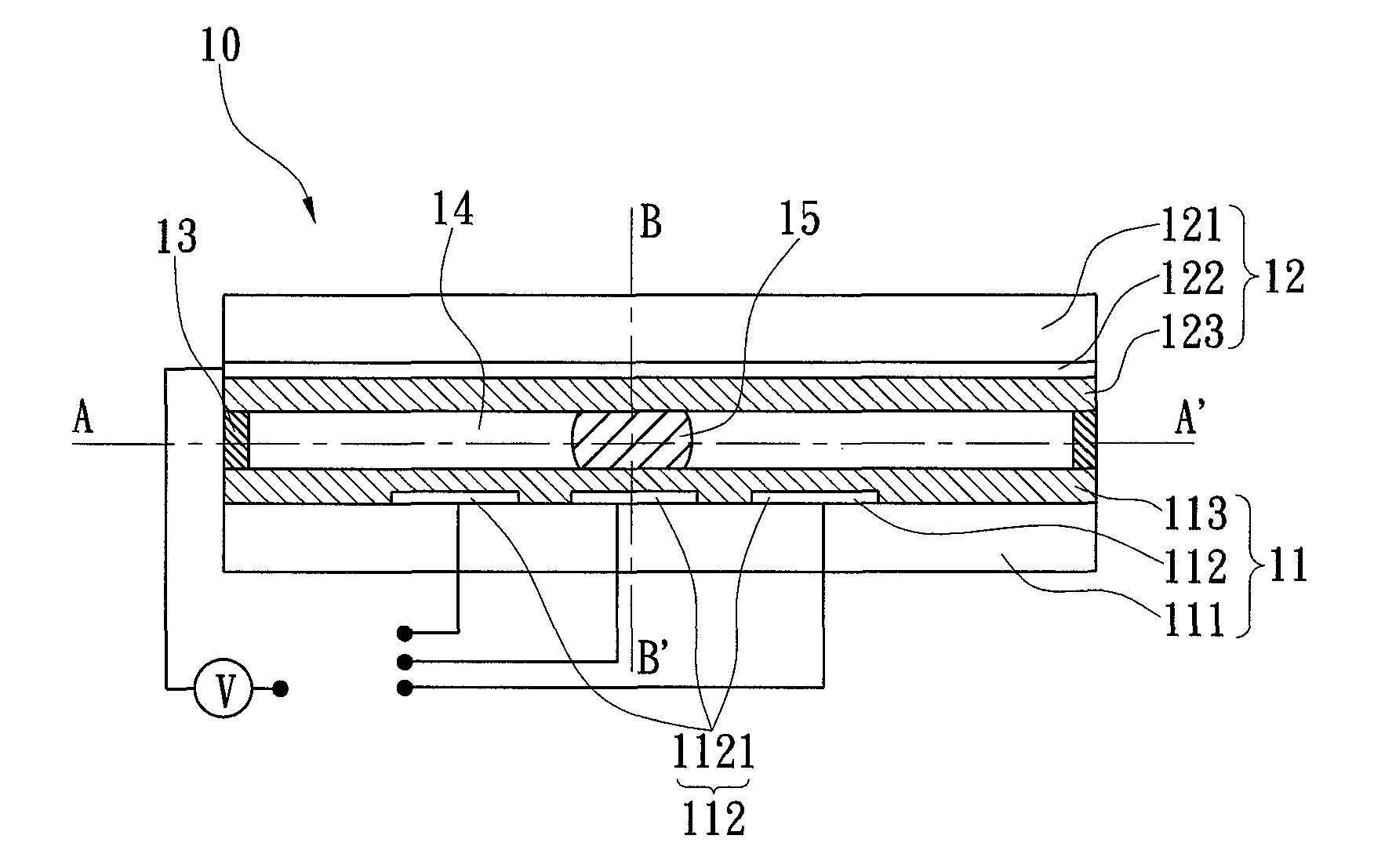 Device and method for transmitting light signals