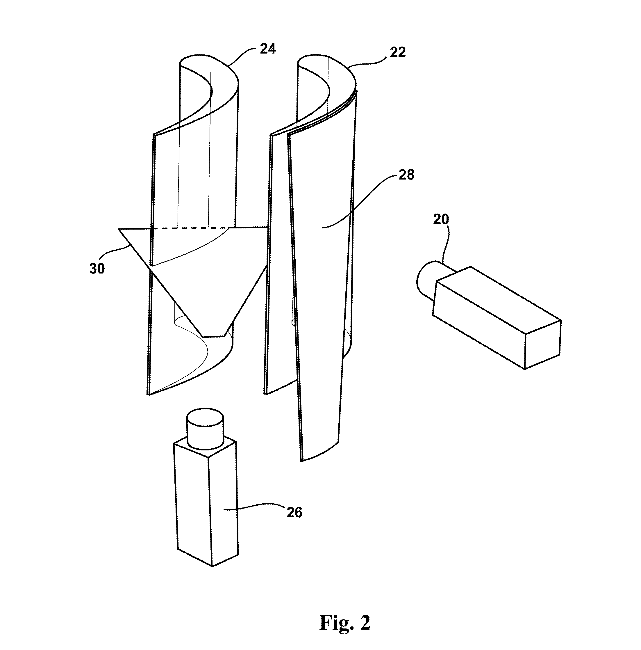 Curved laser sheet for conformal optical diagnostics