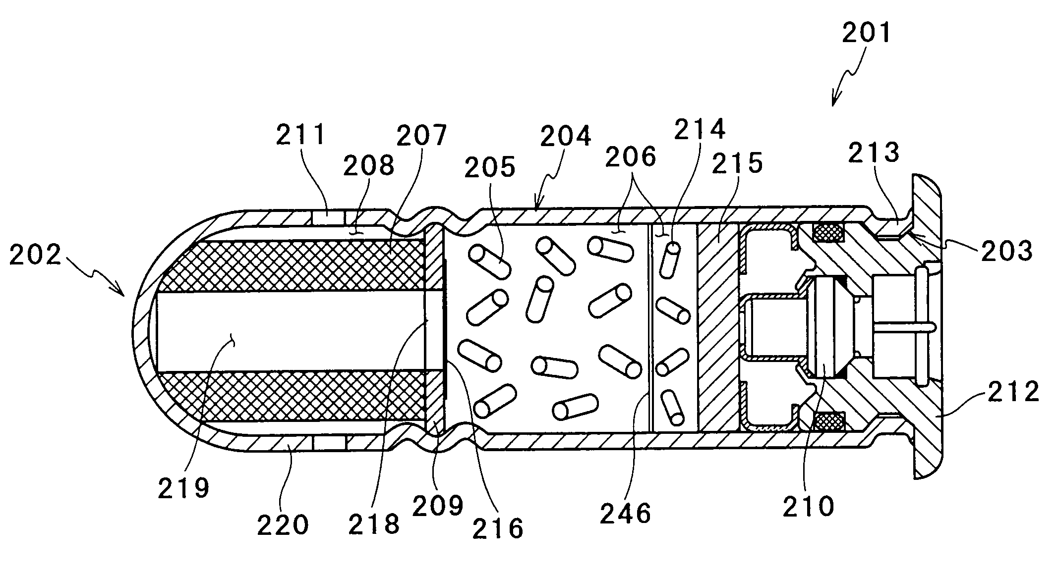 Semiconductor bridge, igniter, and gas generator