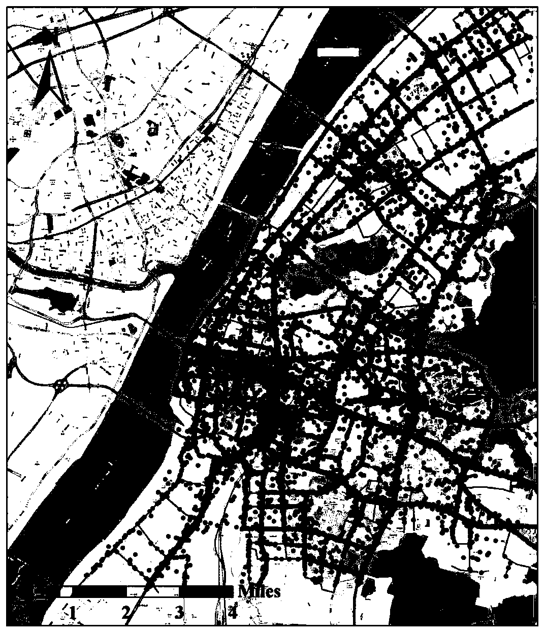 Fine identification method for urban traffic jam based on mobile clustering