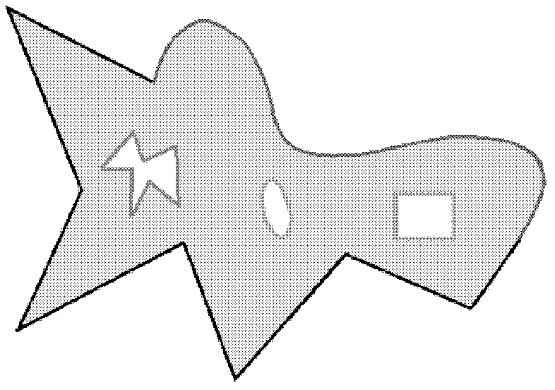 Skeleton extraction method and device for polygonal image