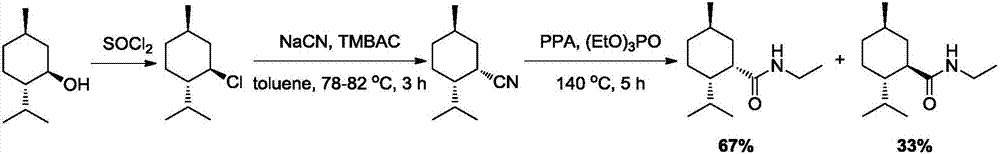 Preparation method of L-N-ethyl-p-menthane-3-carboxamide compound