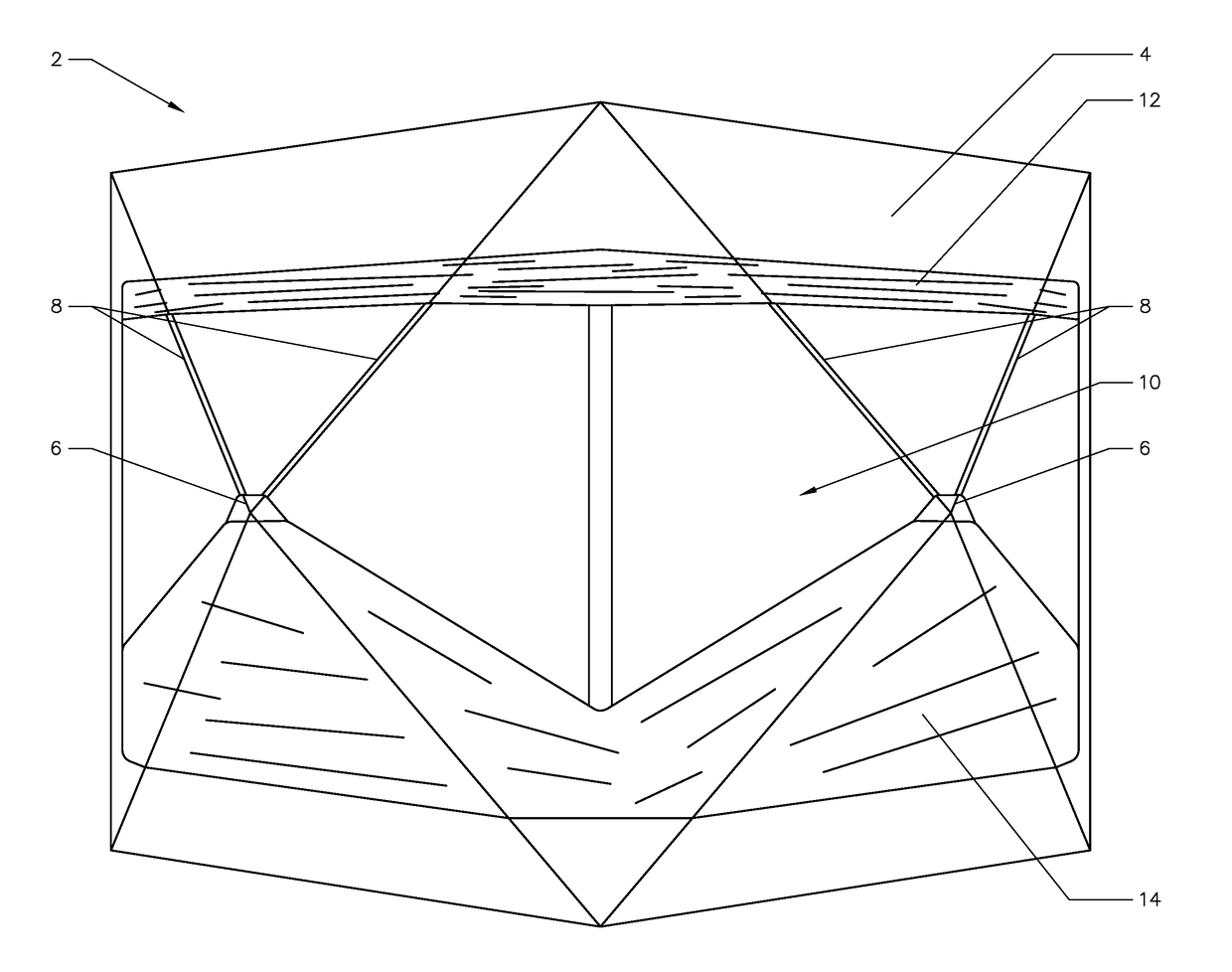 Adjustable opening for a hunting blind