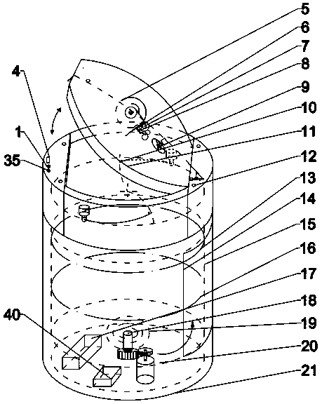 Garbage can with intelligent packaging and bagging functions