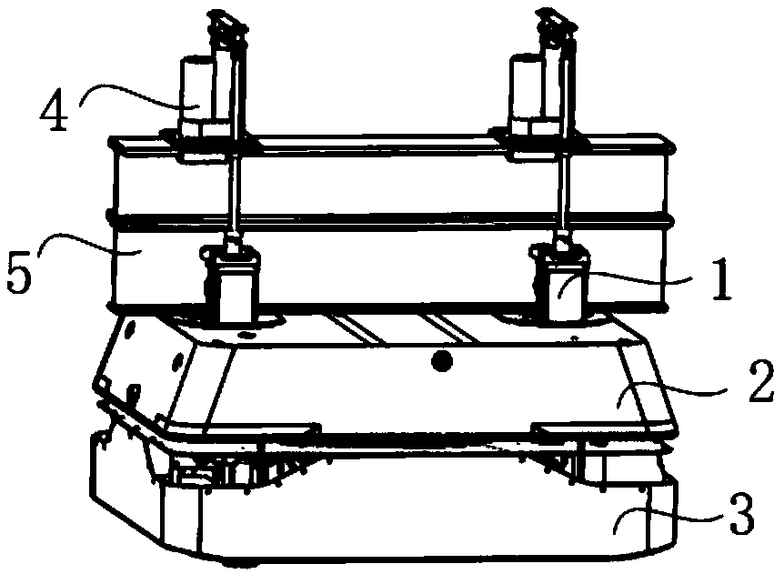 Walking mechanism of air shuttle vehicle