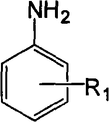 Method for preparing benzoxazine intermediate containing triazine structure