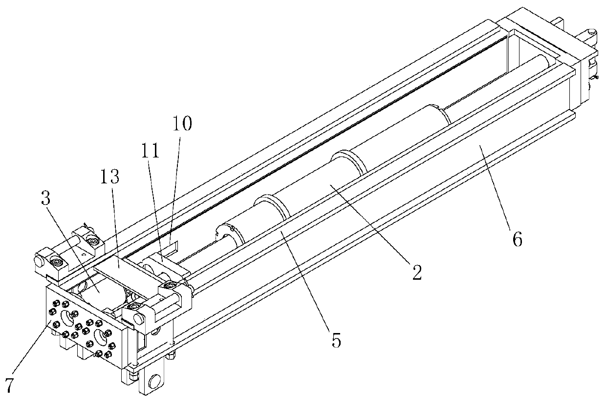 Pulling device for gas pumping and draining drill rod