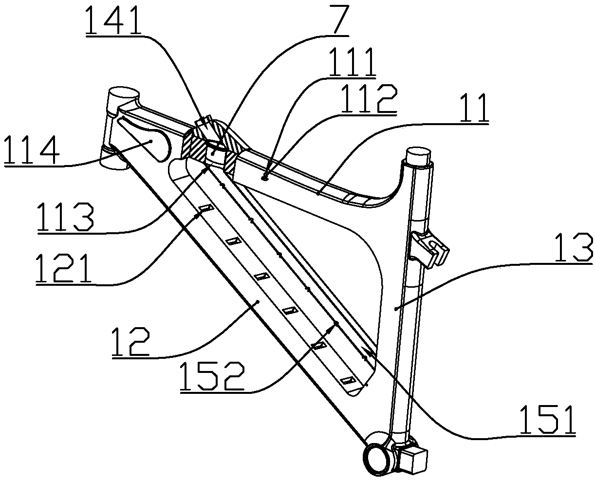 A shared bicycle for quick return