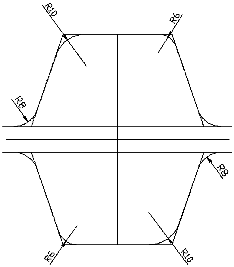 Rolling method of small and medium shipbuilding flat-bulb steel