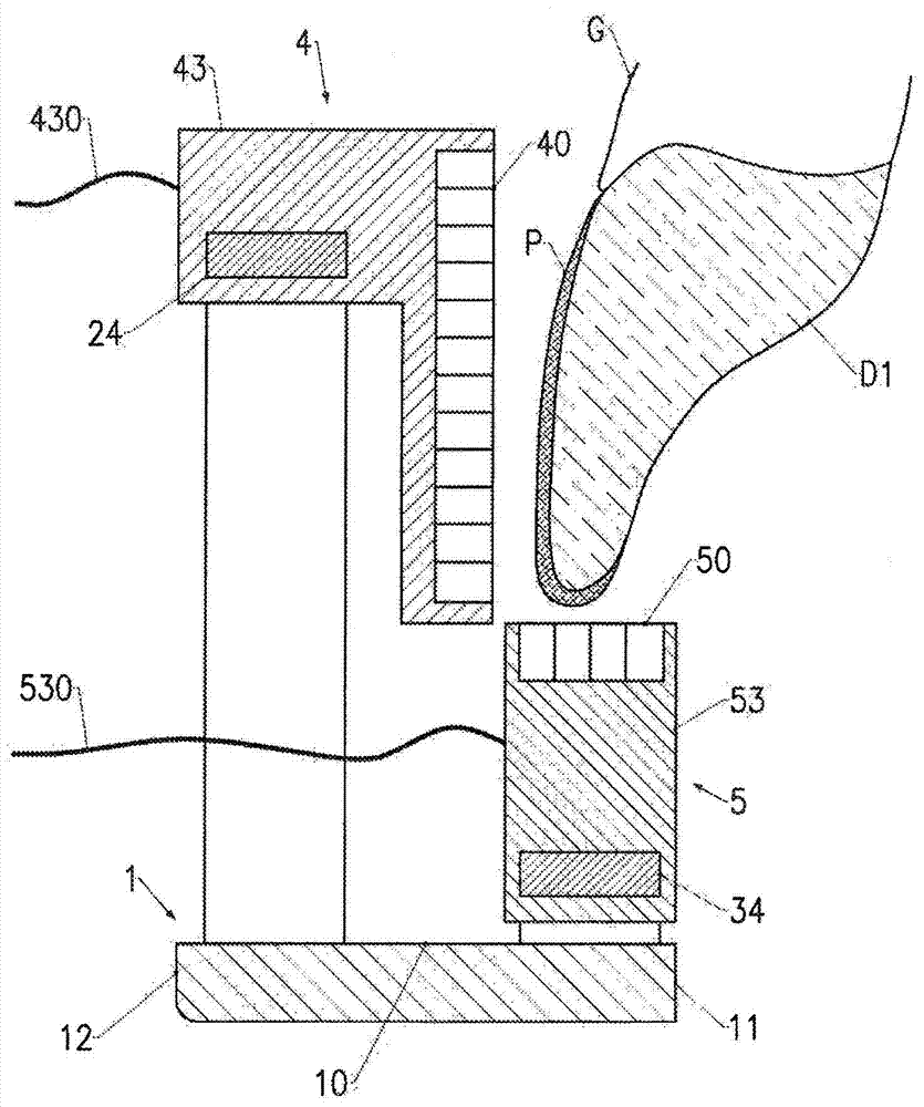 Intraoral device for automated preparation of the teeth with a view to performing partial or peripheral restorations