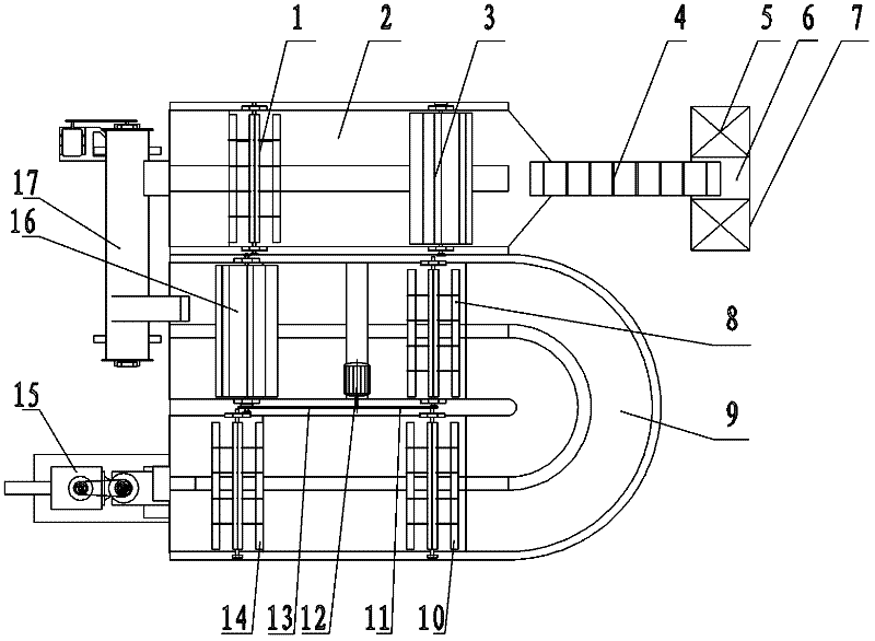 A complete set of waste plastic recycling, crushing and cleaning equipment