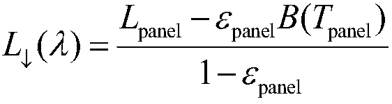 System and method for atmosphere correction suitable for airborne thermal infrared imaging spectrometer