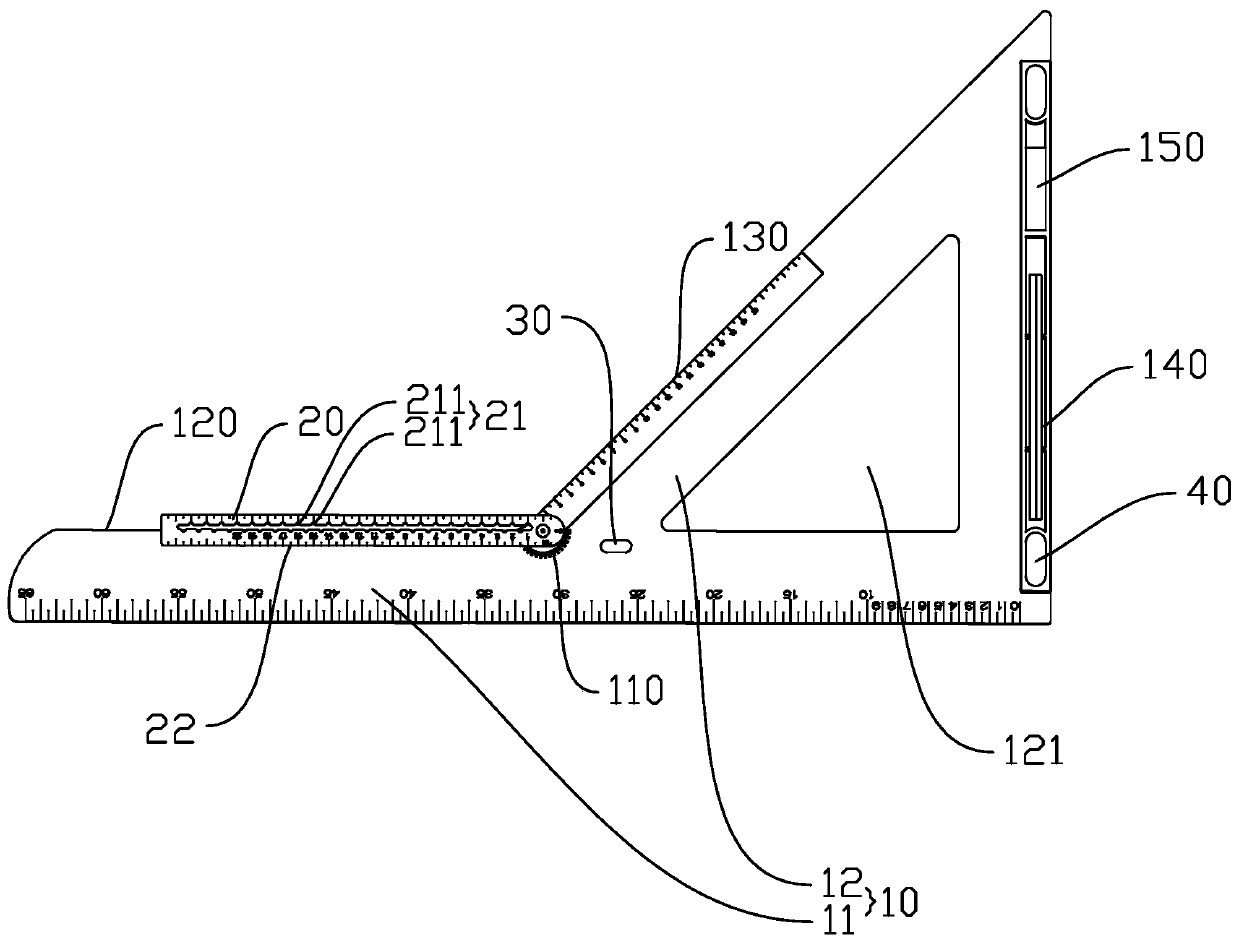 Multifunctional measuring and line drawing ruler