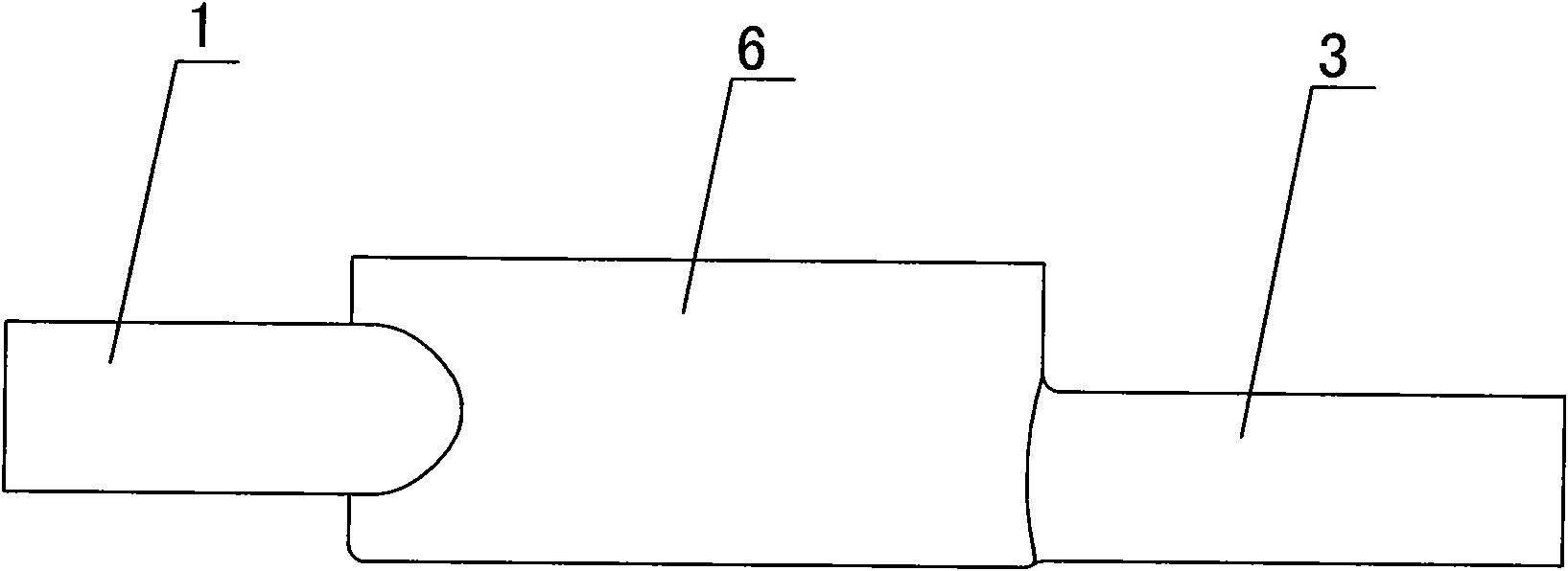 Three-way joint of fuel evaporation and emission control pipeline