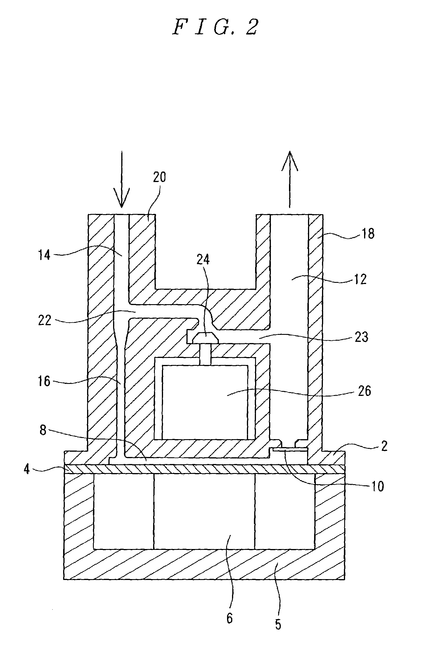 Positive displacement pump with a combined inertance value of the inlet flow path smaller than that of the outlet flow path