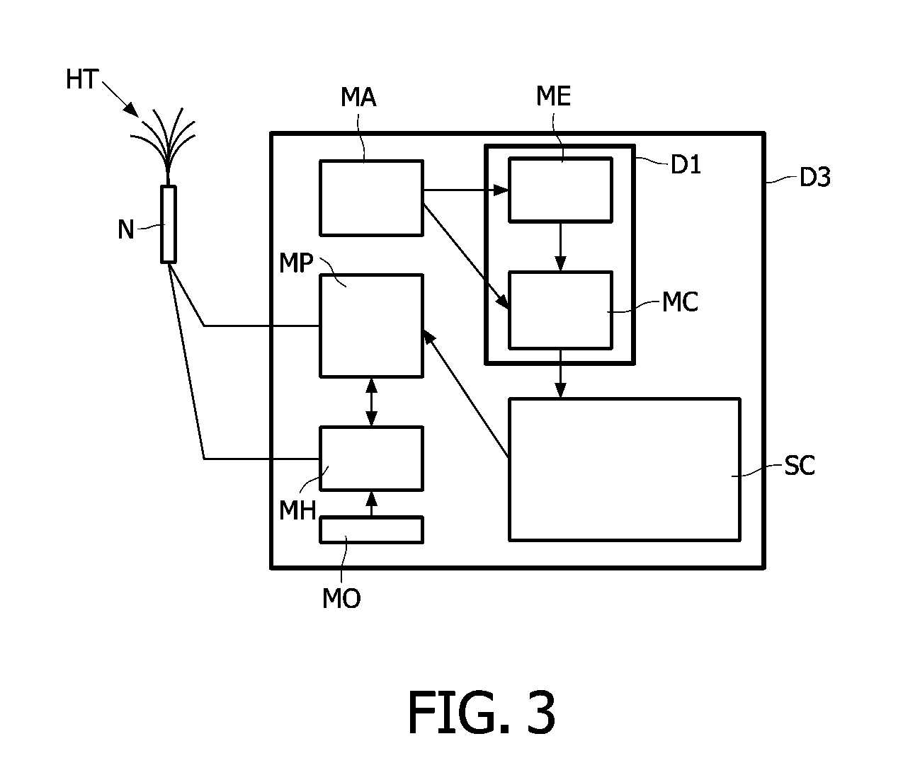 Method and device for producing images of heating tines near a tissue part