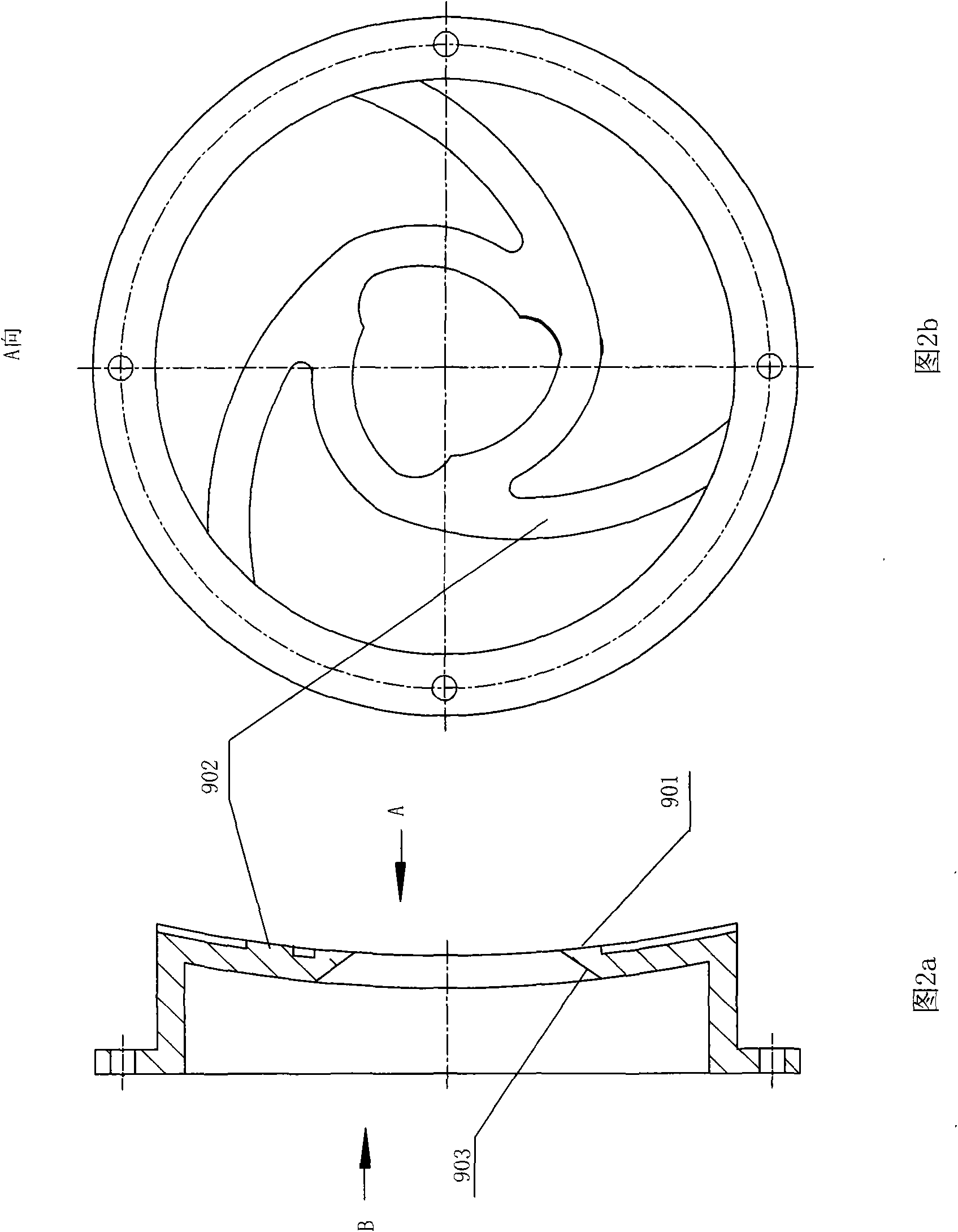 Cut-up type blow-down pump