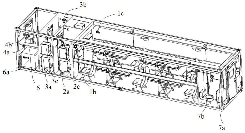 Adjustable positive and negative pressure isolation transfer cabin