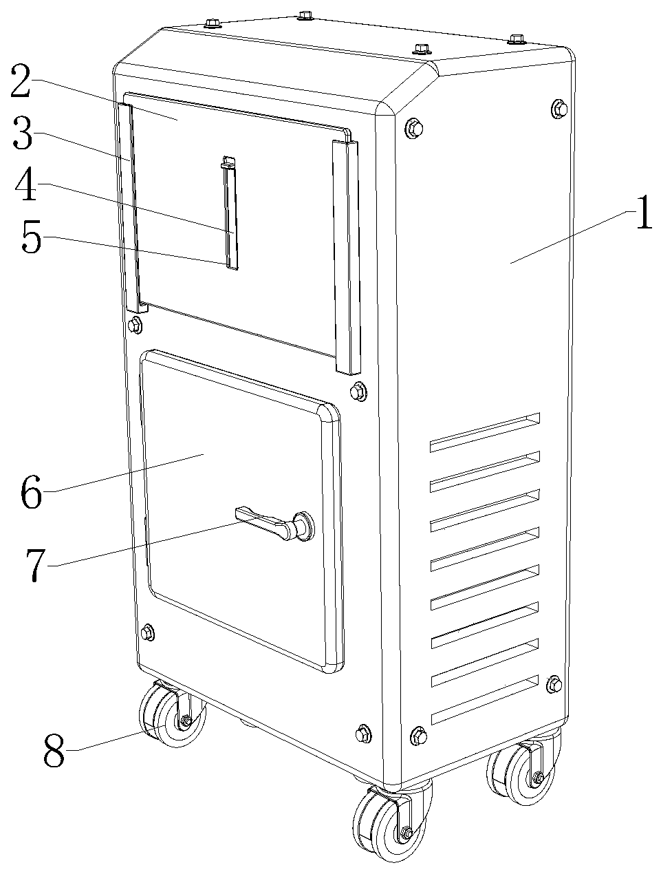 Portable medical disinfection device with detection function