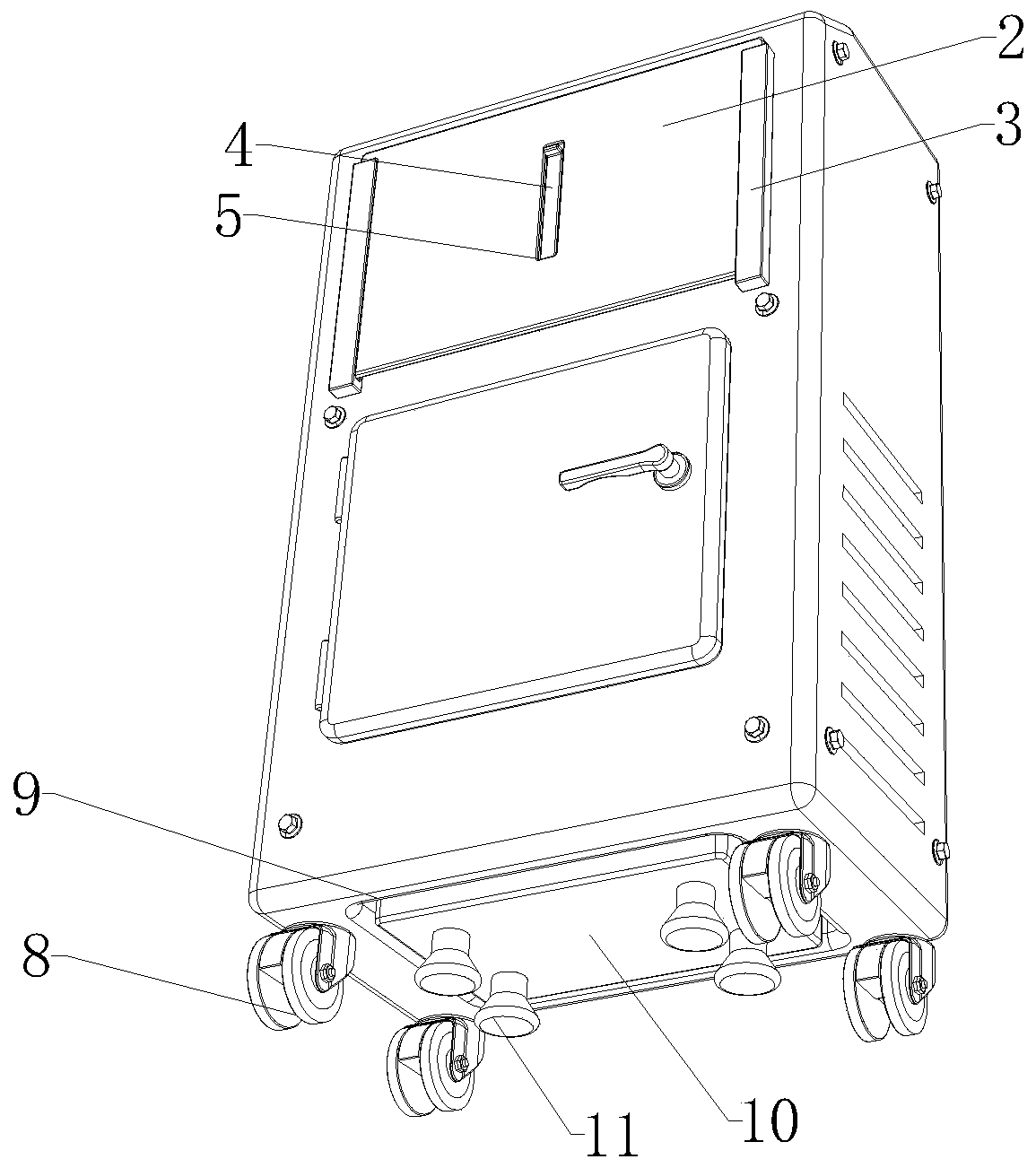 Portable medical disinfection device with detection function