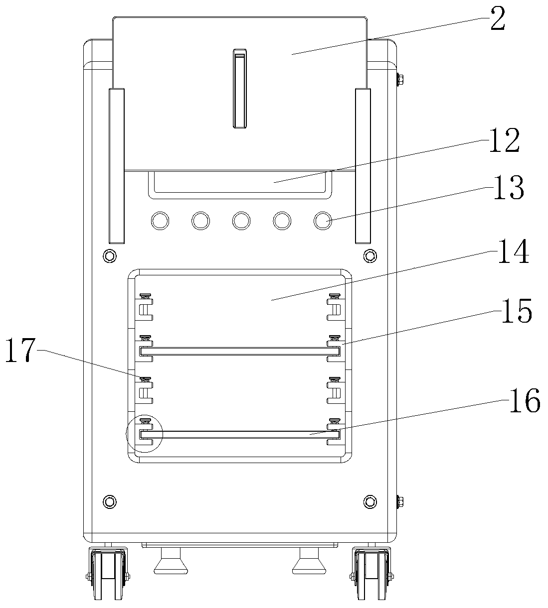 Portable medical disinfection device with detection function