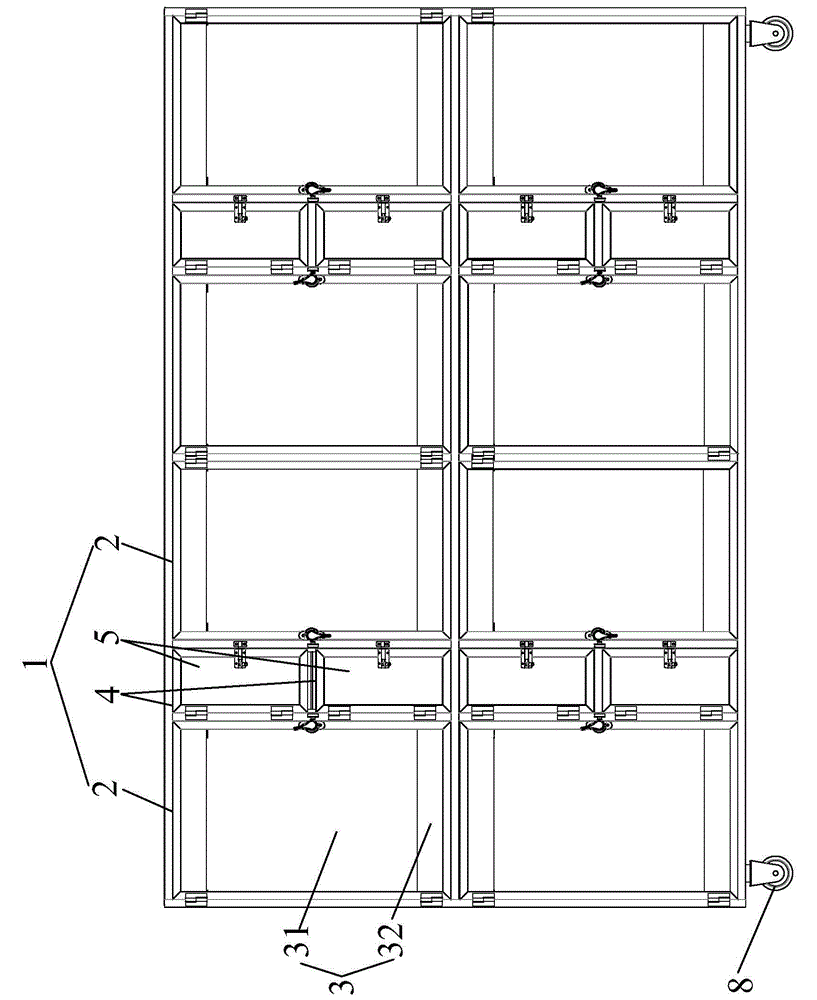 Cage for experimental cage-rearing SPF (specific pathogen free) tree shrew