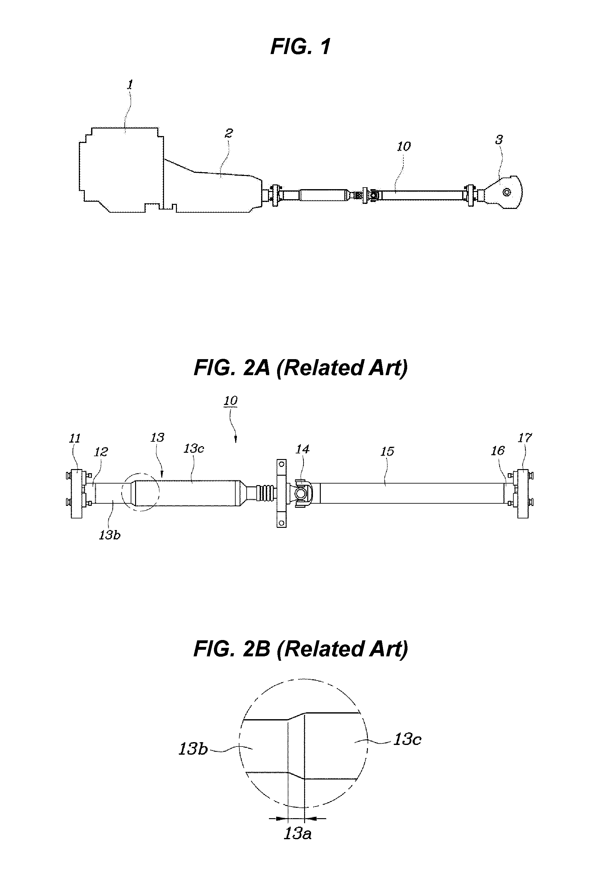 Propeller shaft for vehicle