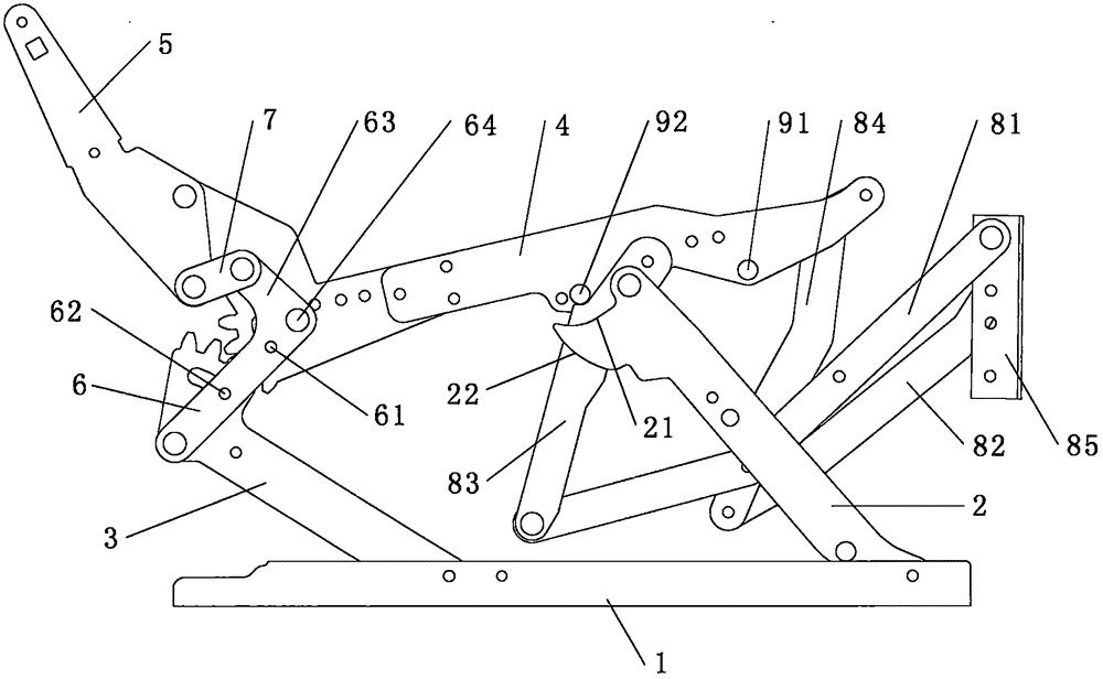 Flexing frame applied to seat unit and seat unit