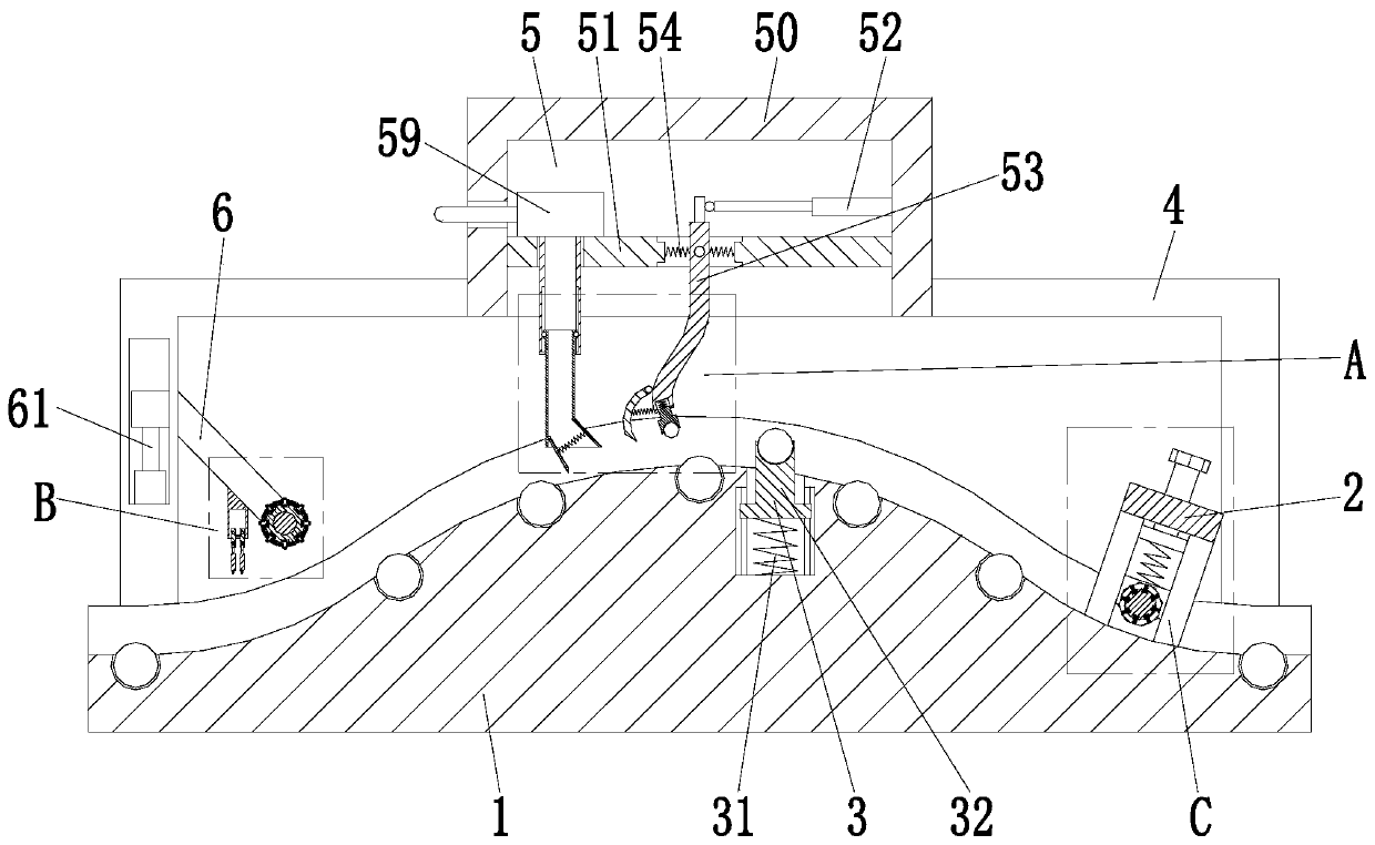 Carding machine for surface treatment of cloth