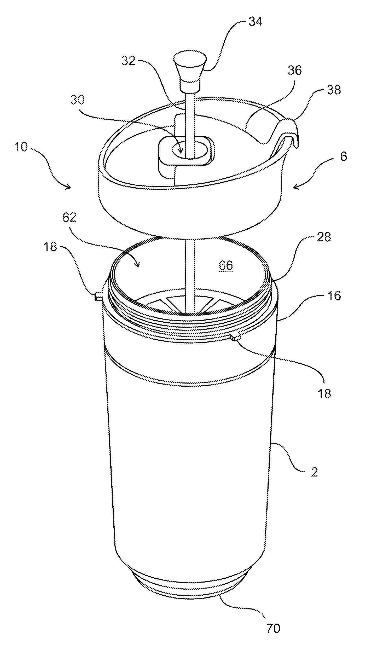 French press blender