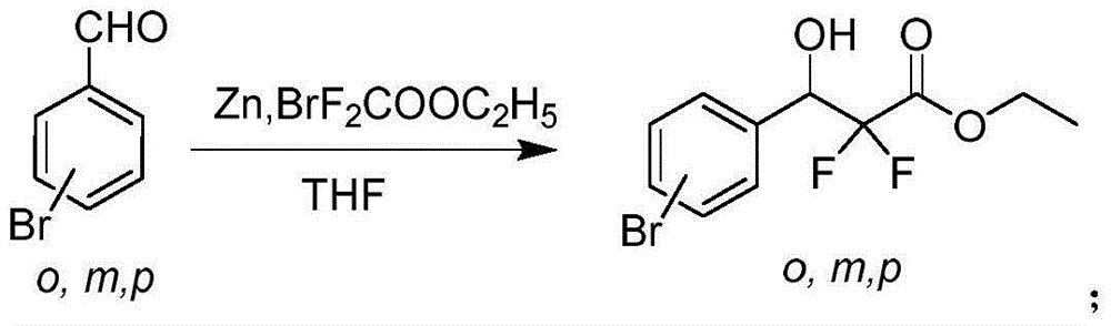 Preparation method of 3-(bromophenyl)-2,2'-difluoropropanoic acid