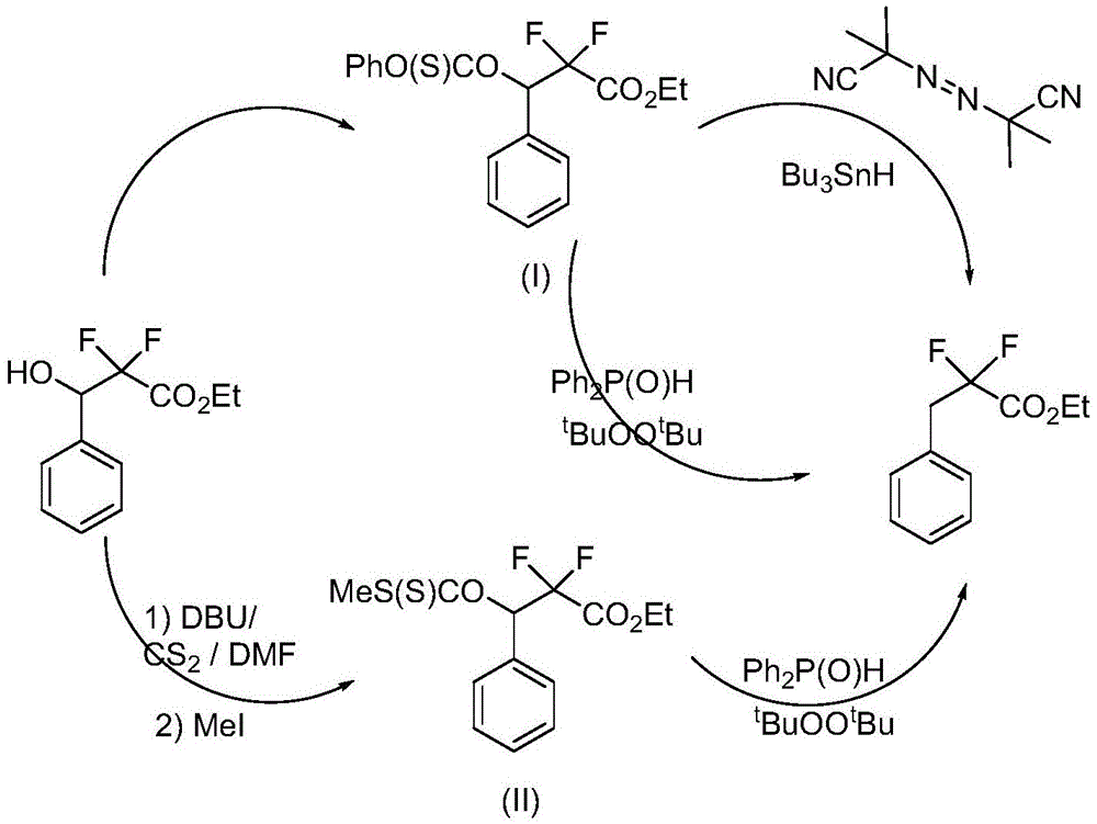 Preparation method of 3-(bromophenyl)-2,2'-difluoropropanoic acid