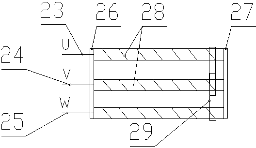 Device for testing controller of BLDC (brushless DC) motor