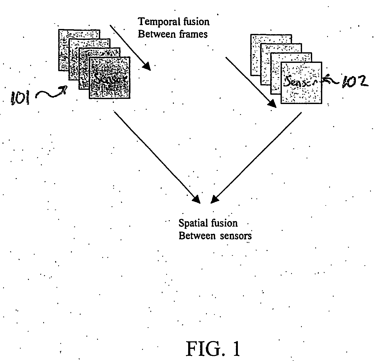 Target detection improvements using temporal integrations and spatial fusion