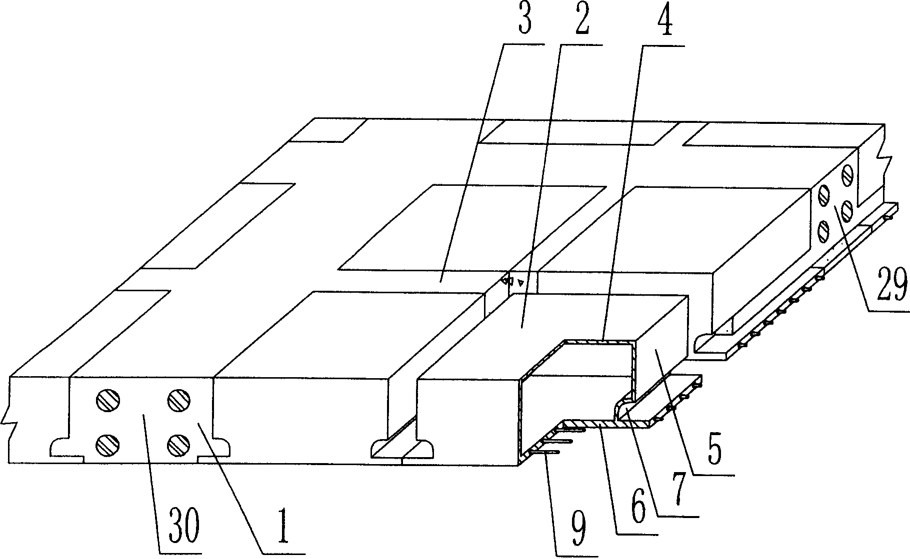 Reinforced concrete hollow slab