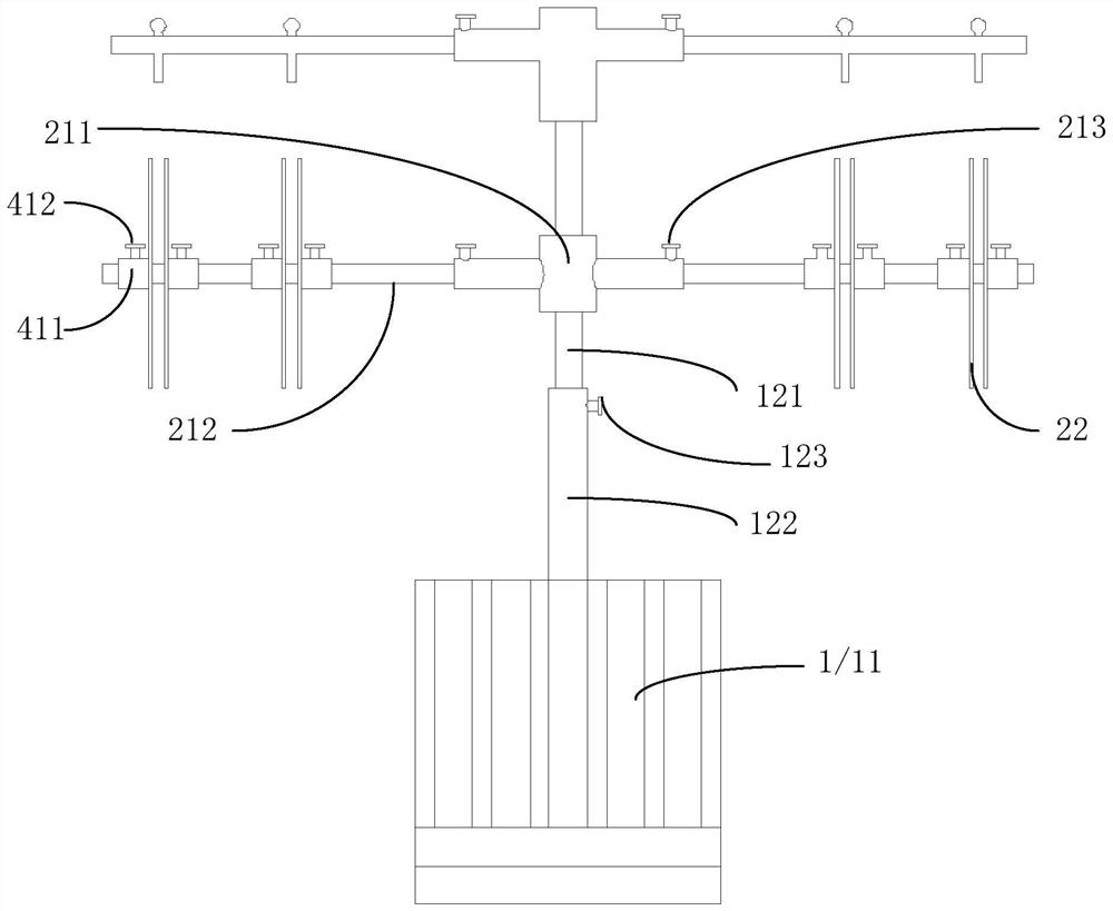 Auxiliary crimping device for wiring harness terminal