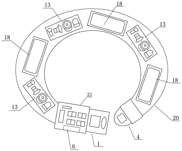 An annular airbag type intelligent tool for power night maintenance and its application method