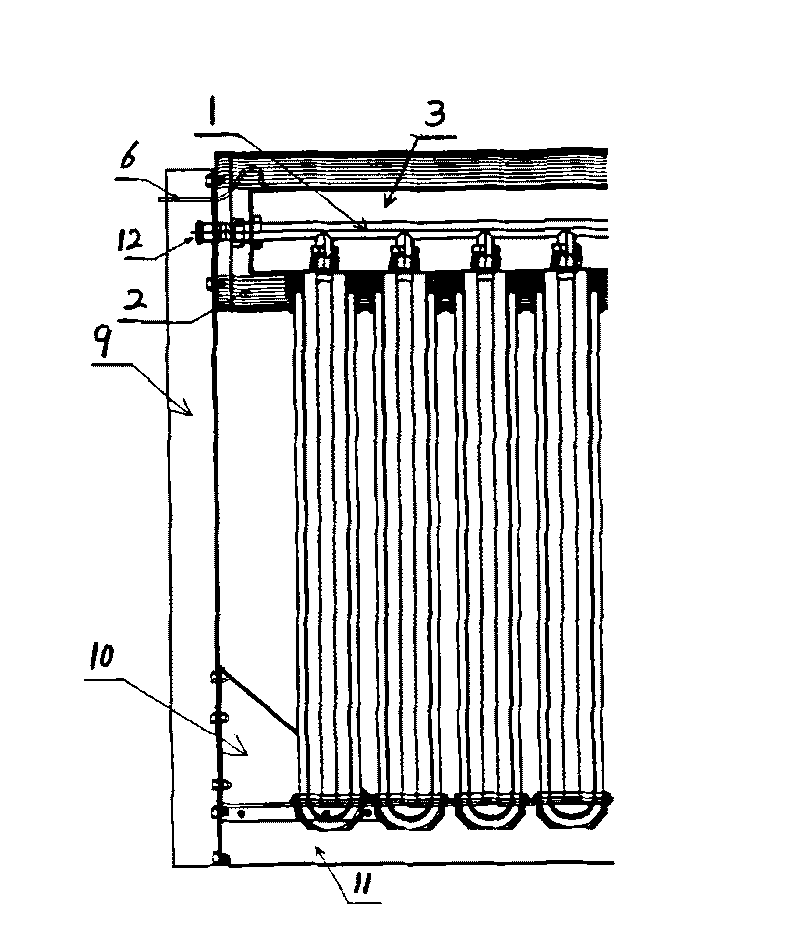 Heat collecting module of metal-glass sheathing heat collecting pipe