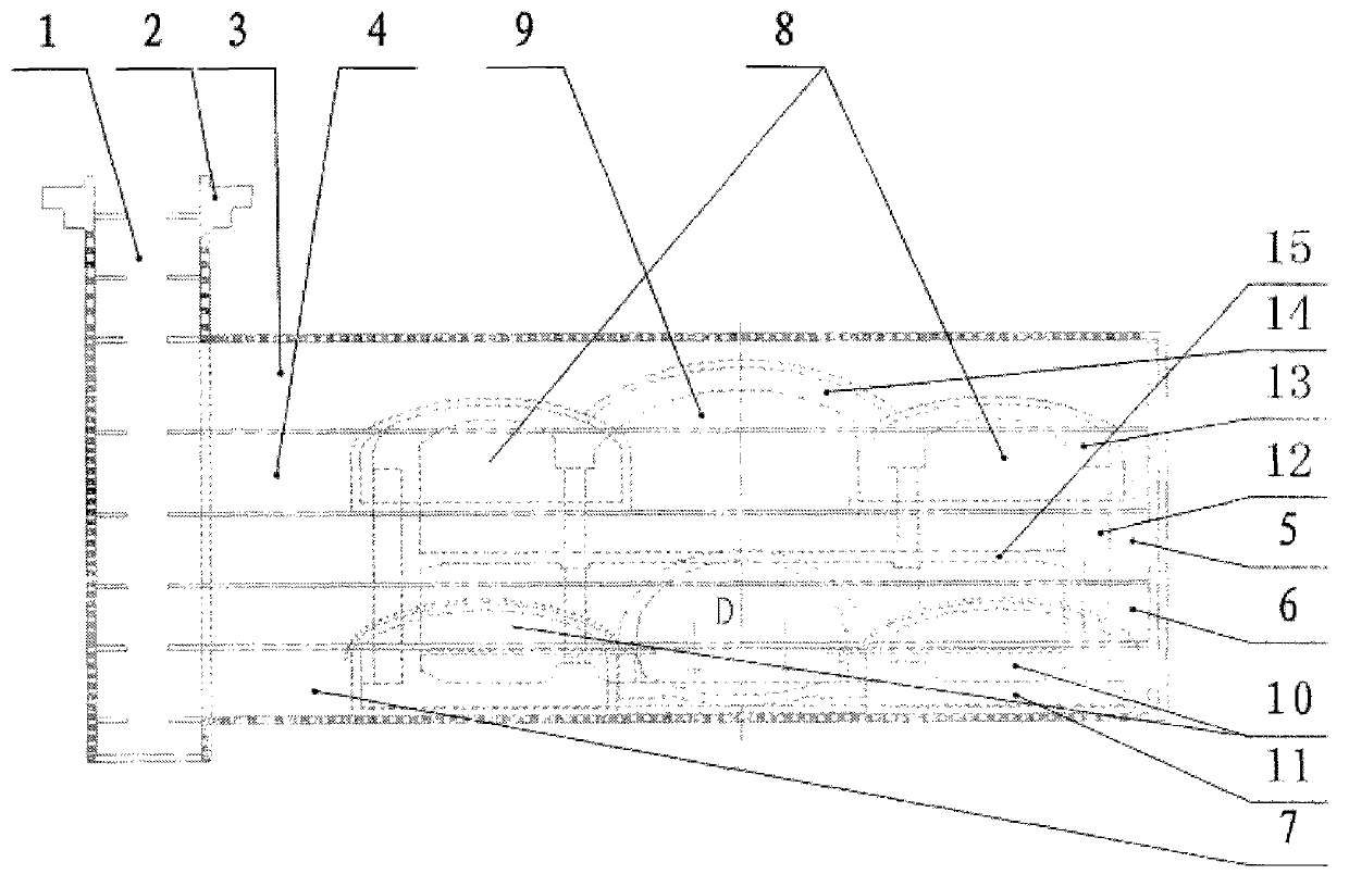 Bidirectional punching method for underground excavation of subway station